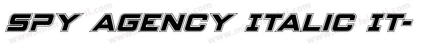 Spy Agency Italic It字体转换